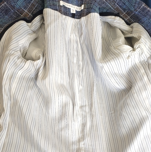 Veronica Beard 00 plaid Martel blue cotton dickey jacket Blazer Celebrity - Picture 14 of 14